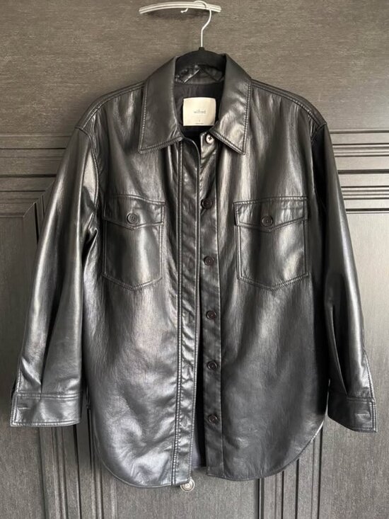 Wilfred Jackets & Blazers - Aritzia The Ganna Leather Shacket